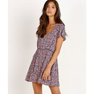 Spell & The Gypsy Collective Jasmine 90’s Floral Mini  Dress XXS Women’s Navy